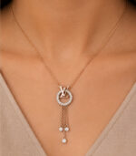 Rose Gold Pendant Set for Women | Elegant Fine Gold Jewellery - Image 4
