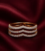 Yellow Gold Diamond Band Ring for Women | Elegant Everyday Gold Ring