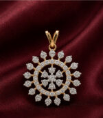 Yellow Gold Pendant Set for Women | Elegant Fine Gold Jewellery