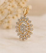 Yellow Gold Pendant Set for Women | Elegant Fine Gold Jewellery