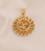 Yellow Gold Pendant Set for Women | Elegant Fine Gold Jewellery - Image 4