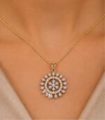 Yellow Gold Pendant Set for Women | Elegant Fine Gold Jewellery - Image 2