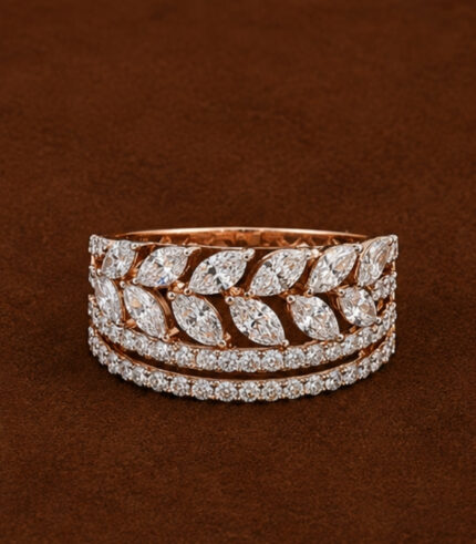Rose Gold Ring for Women | Elegant Fine Gold Jewellery